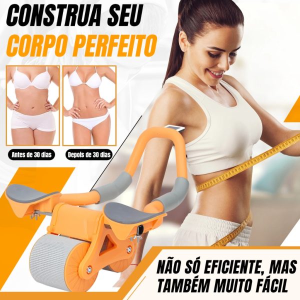 Roda abdominal com suporte para cotovelo, placa plana, exercício ab rolo - Image 3