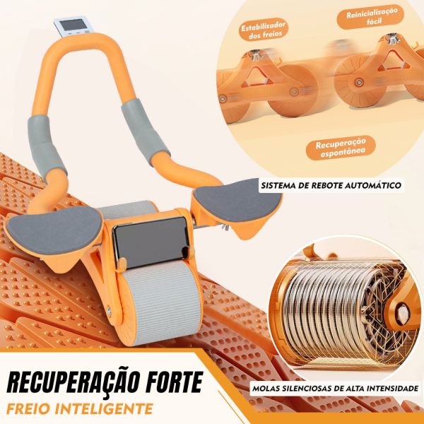 Roda abdominal com suporte para cotovelo, placa plana, exercício ab rolo - Image 5